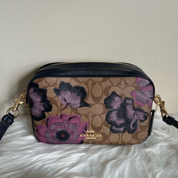 Coach Jes Crossbody Signature Canvas Kaffe Fassett Print - Picture 1 of 9